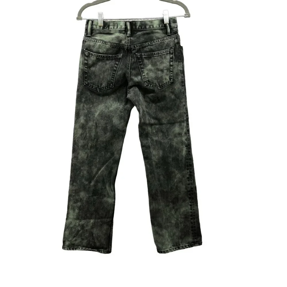 GAP Boys‎ Teen 14 Straight Leg Jeans Stone Wash Green Black Dark Wash